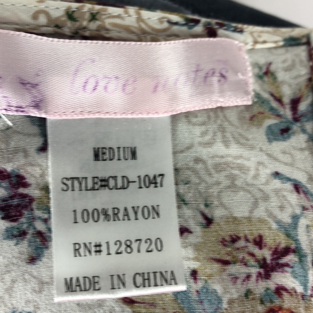 Love Notes racer back floral print mini dress Size Medium - Picture 5 of 6